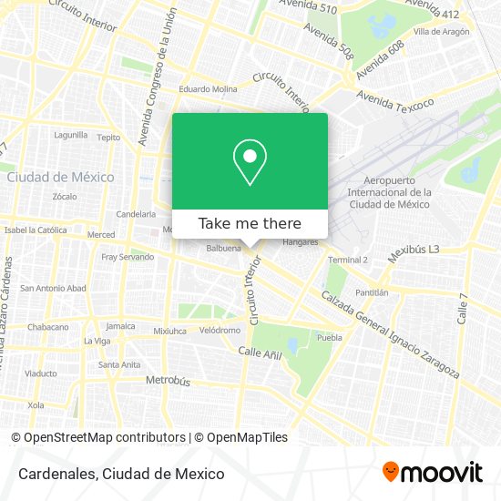 Mapa de Cardenales