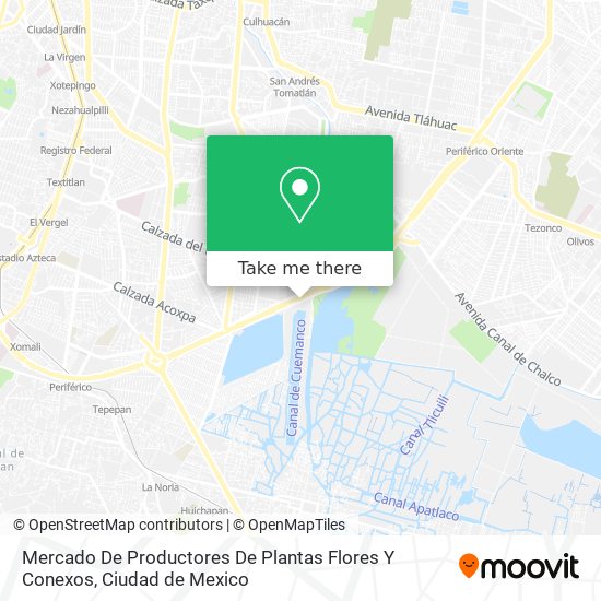 Mercado De Productores De Plantas Flores Y Conexos map