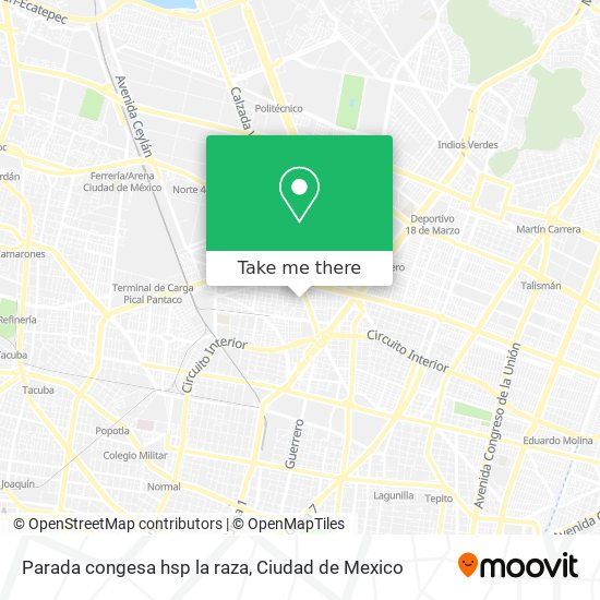 Parada congesa hsp la raza map