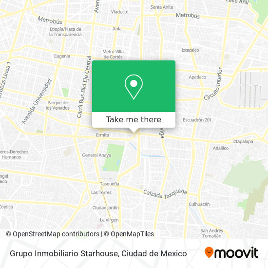 Mapa de Grupo Inmobiliario Starhouse