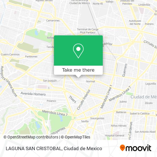Mapa de LAGUNA SAN CRISTOBAL