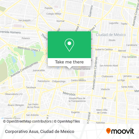 Corporativo Asus map