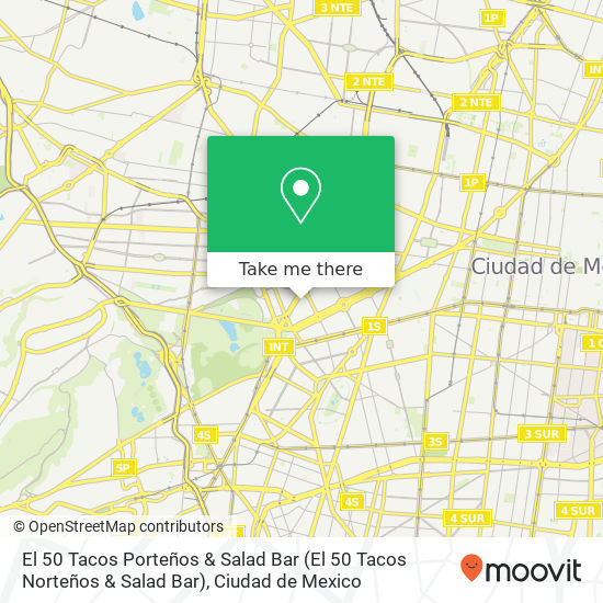 El 50 Tacos Porteños & Salad Bar map