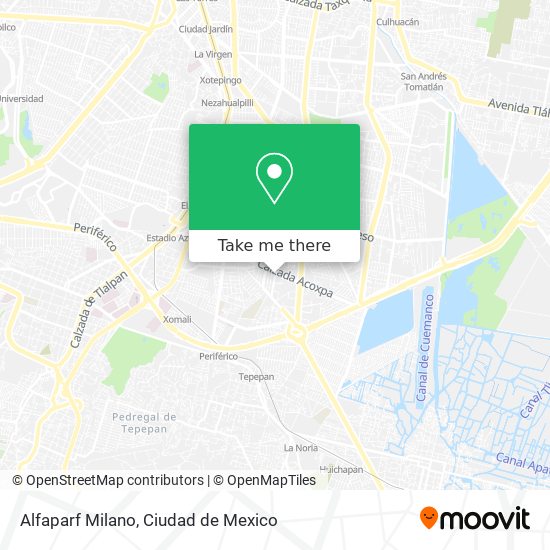 Mapa de Alfaparf Milano