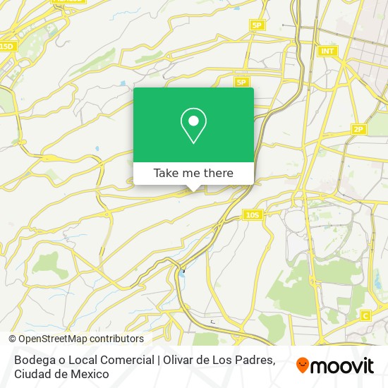 Mapa de Bodega o Local Comercial | Olivar de Los Padres