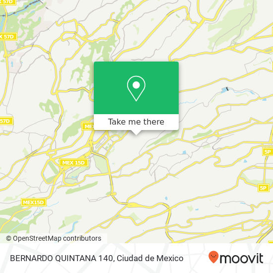 BERNARDO QUINTANA 140 map