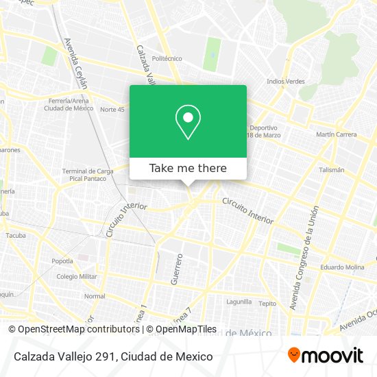 Calzada Vallejo 291 map