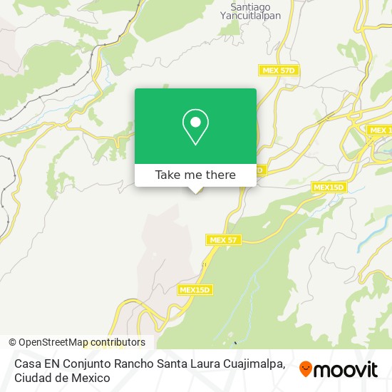 Casa EN Conjunto Rancho Santa Laura Cuajimalpa map