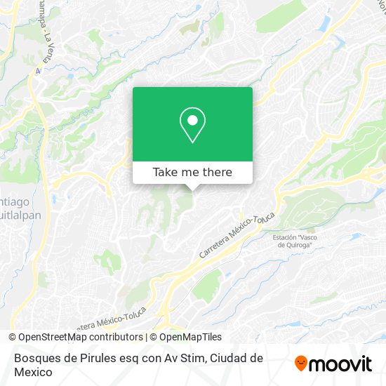 Mapa de Bosques de Pirules esq  con Av  Stim