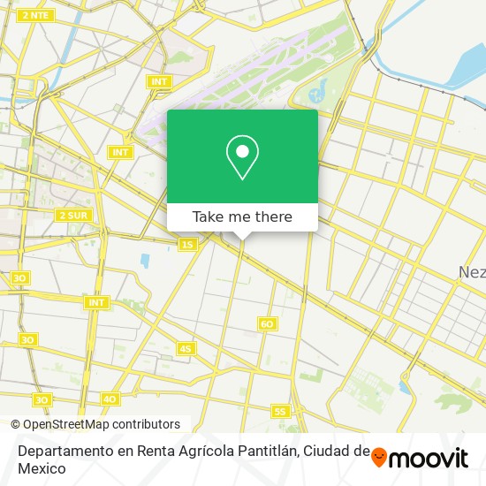Departamento en Renta Agrícola Pantitlán map