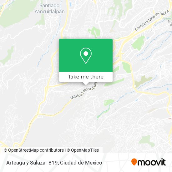 Arteaga y Salazar 819 map