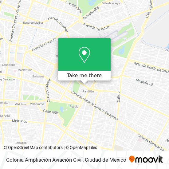 Colonia Ampliación Aviación Civil map