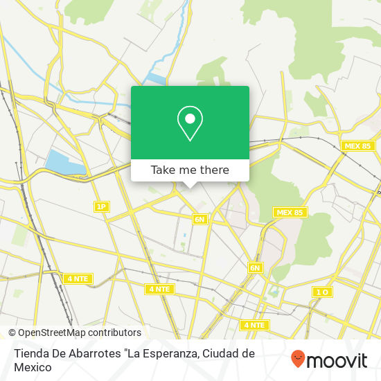 Mapa de Tienda De Abarrotes "La Esperanza