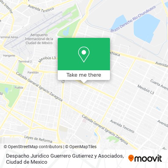 Despacho Juridico Guerrero Gutierrez y Asociados map