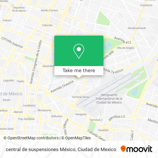 central de suspensiones México map