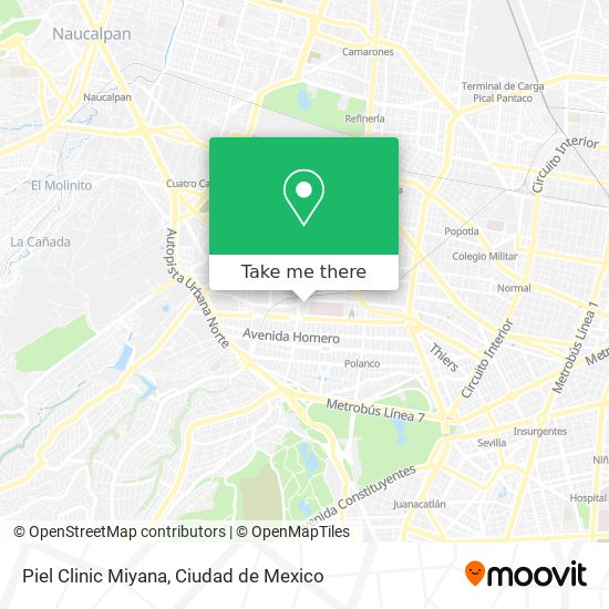Piel Clinic Miyana map