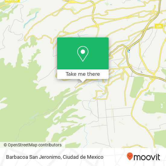 Barbacoa San Jeronimo map