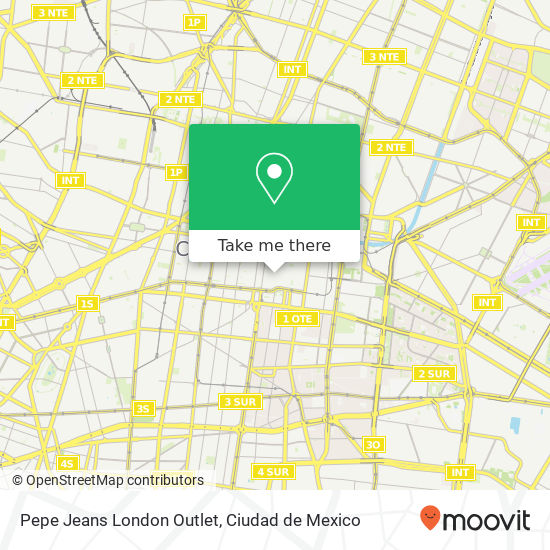 Pepe Jeans London Outlet map