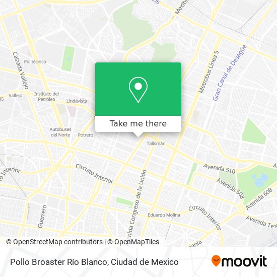 Mapa de Pollo Broaster Río Blanco