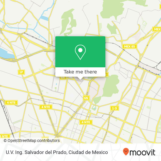 U.V. Ing. Salvador del Prado map