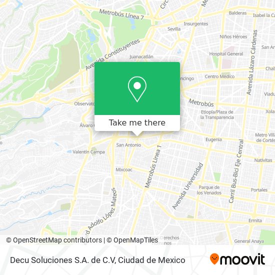 Decu Soluciones S.A. de C.V map
