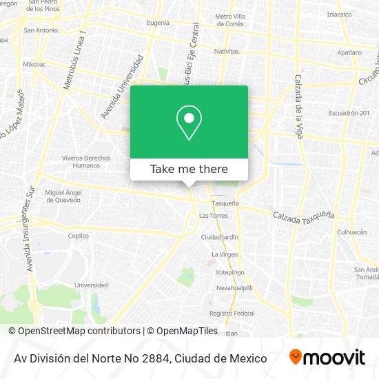 Av  División del Norte No  2884 map