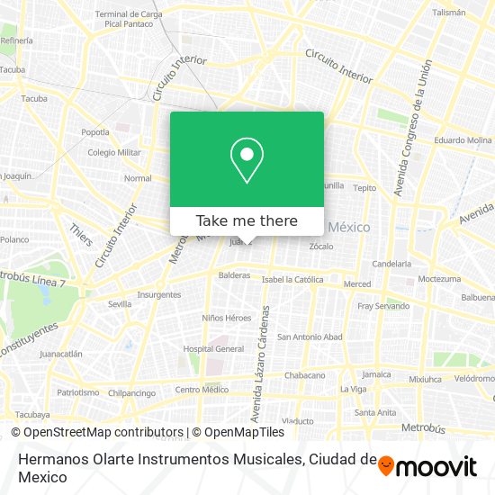 Hermanos Olarte Instrumentos Musicales map