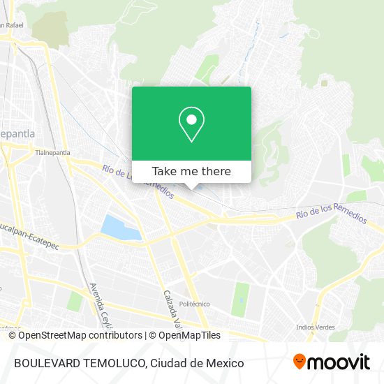 Mapa de BOULEVARD TEMOLUCO