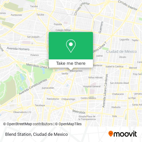 Mapa de Blend Station