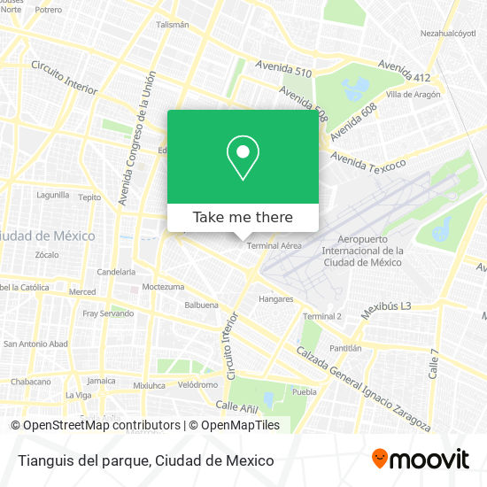 Tianguis del parque map