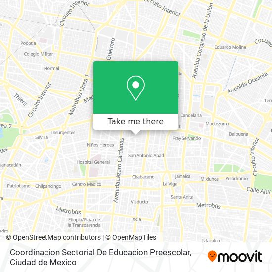 Coordinacion Sectorial De Educacion Preescolar map