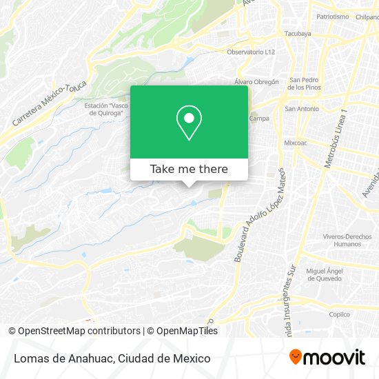 Lomas de Anahuac map