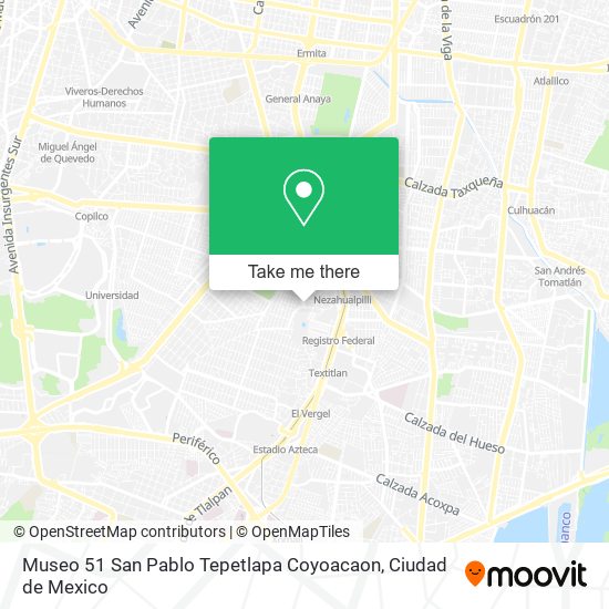 Mapa de Museo 51  San Pablo Tepetlapa  Coyoacaon
