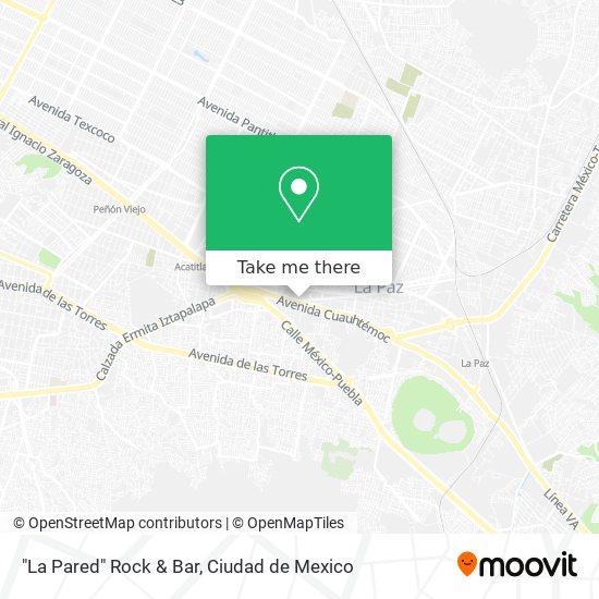 "La Pared" Rock & Bar map