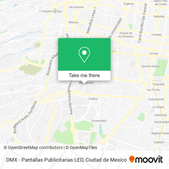 DMX - Pantallas Publicitarias LED map
