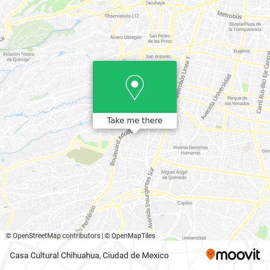 Casa Cultural Chihuahua map