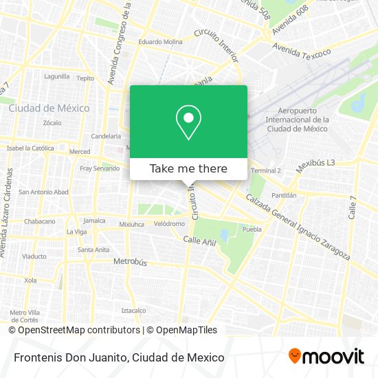 Frontenis Don Juanito map