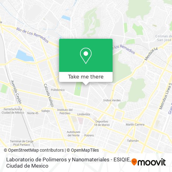 Laboratorio de Polimeros y Nanomateriales - ESIQIE map