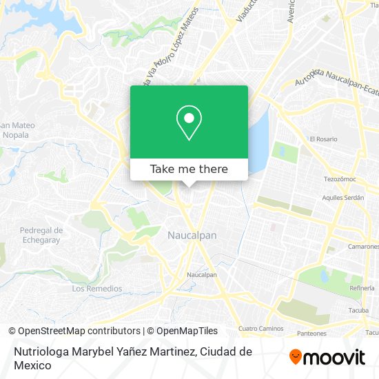 Nutriologa Marybel Yañez Martinez map