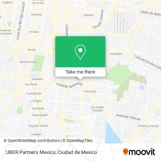 UBER Partners Mexico map