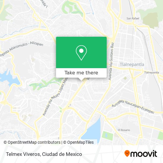 Mapa de Telmex Viveros