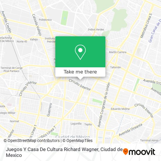 Juegos Y Casa De Cultura Richard Wagner map