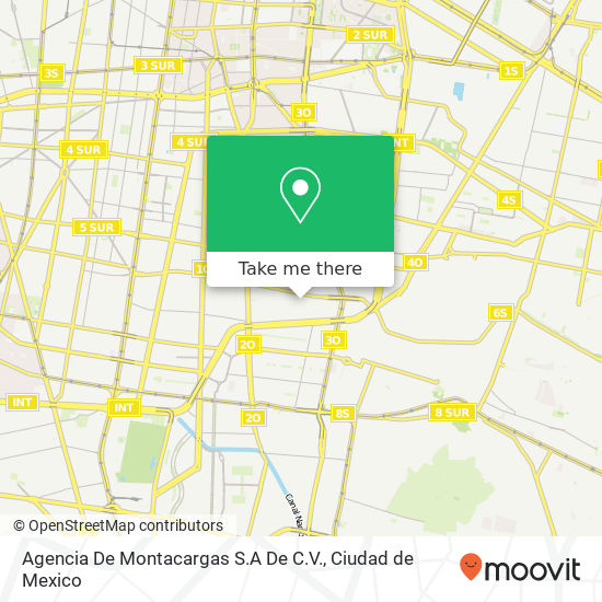Mapa de Agencia De Montacargas S.A De C.V.