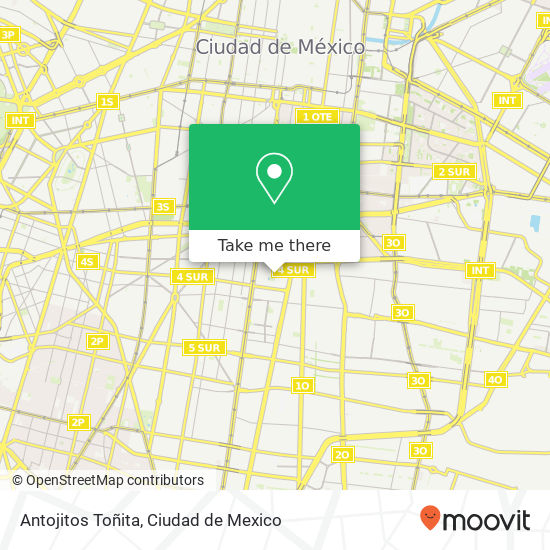 Antojitos Toñita map