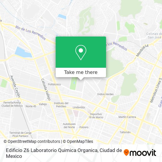 Mapa de Edificio Z6 Laboratorio Quimica Organica