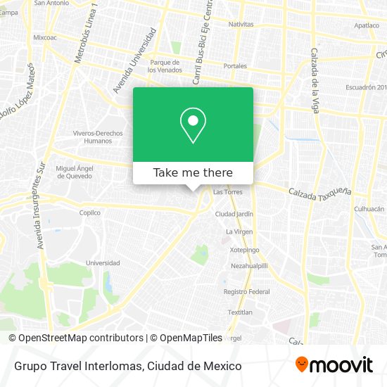 Grupo Travel Interlomas map