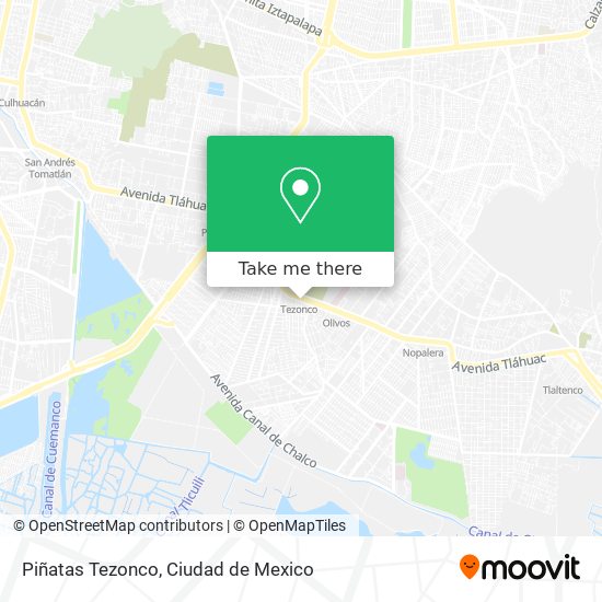 Mapa de Piñatas Tezonco