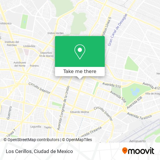 Mapa de Los Cerillos