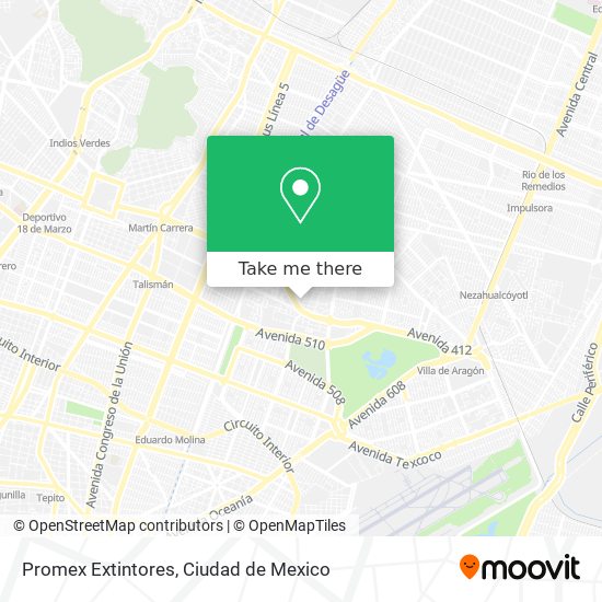 Mapa de Promex Extintores