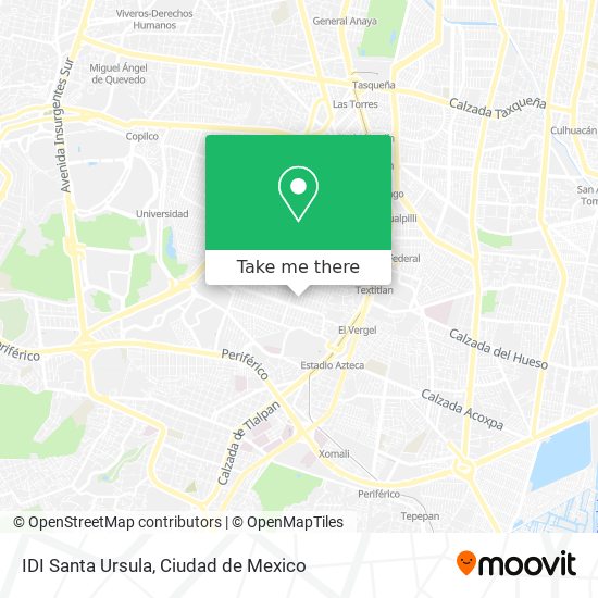 IDI Santa Ursula map